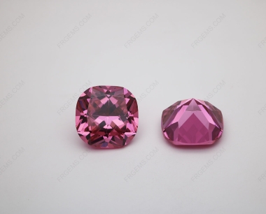 Loose Cubic Zirconia Pink Cushion Shape 18x18mm stones CZ03 IMG_1334