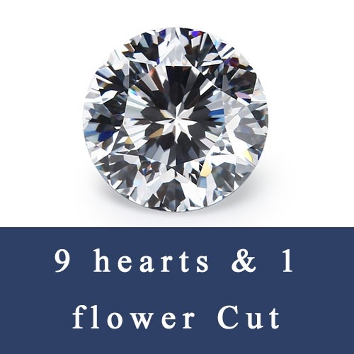9 hearts and 1 flower Cubic Zirconia and Moissanite Gemstones China Suppliers and wholesale