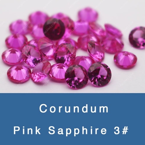 Lab created ruby Dark pink Sapphire #3 color corundum gemstones China Suppliers and wholesale