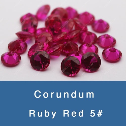 Lab Created Synthetic Ruby Red 5# Corundum Gemstones China Suppliers and Wholesale