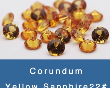 lab created synthetic yellow sapphire gemstones wholesale and suppliers