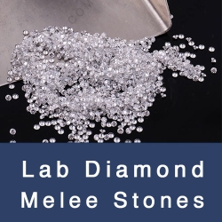 Loose Lab Grown Diamond DEF Color Melee small round Shape Diamond Faceted Cut Gemstones wholesale