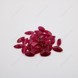 Loose Synthetic Lab Created Corundum Ruby Red 5# Marquise Shape Faceted Cut 8x4mm stones IMG_1235
