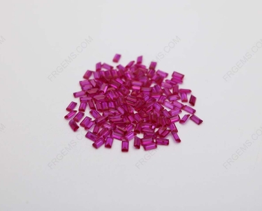 Corundum Ruby Red 5# Rectangle Shape Baguette Cut 2x4mm stones IMG_1086