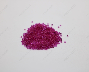1.00mm Melee Small round Faceted Cut Loose Corundum Ruby Red 5# Gemstones wholesale