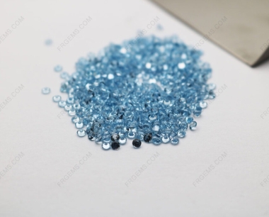 Loose Aquamarine blue Spinel 108# Round faceted 2mm and 3mm gemstones