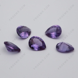 Loose Synthetic Created alexandrite color change 46# Pear shape faceted 7x5mm Gemstones