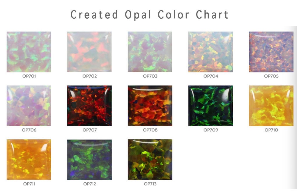 SYNTHETIC OPAL COLOR CHART