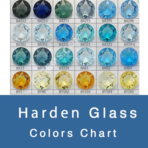 HARDEN GLASS GEMSTONES COLOR CHART-Loose Gemstones Suppliers-FU RONG GEMS  China