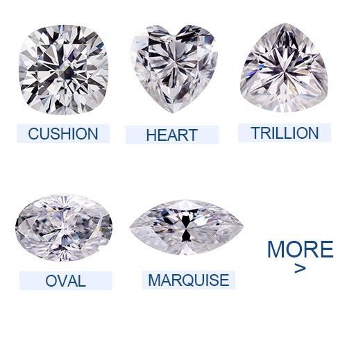 Loose Moissanite stones MM sizes Carat weight Chart