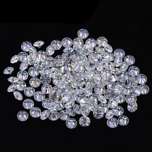 Loose Moissanite DEF and GH Color Melee small round Shape Diamond Faceted Cut Gemstones wholesale
