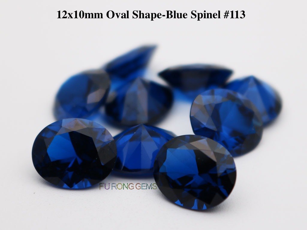 Lab-created-Blue-spinel-113-Oval-Shape-12x10mm-Gemstones-wholesale