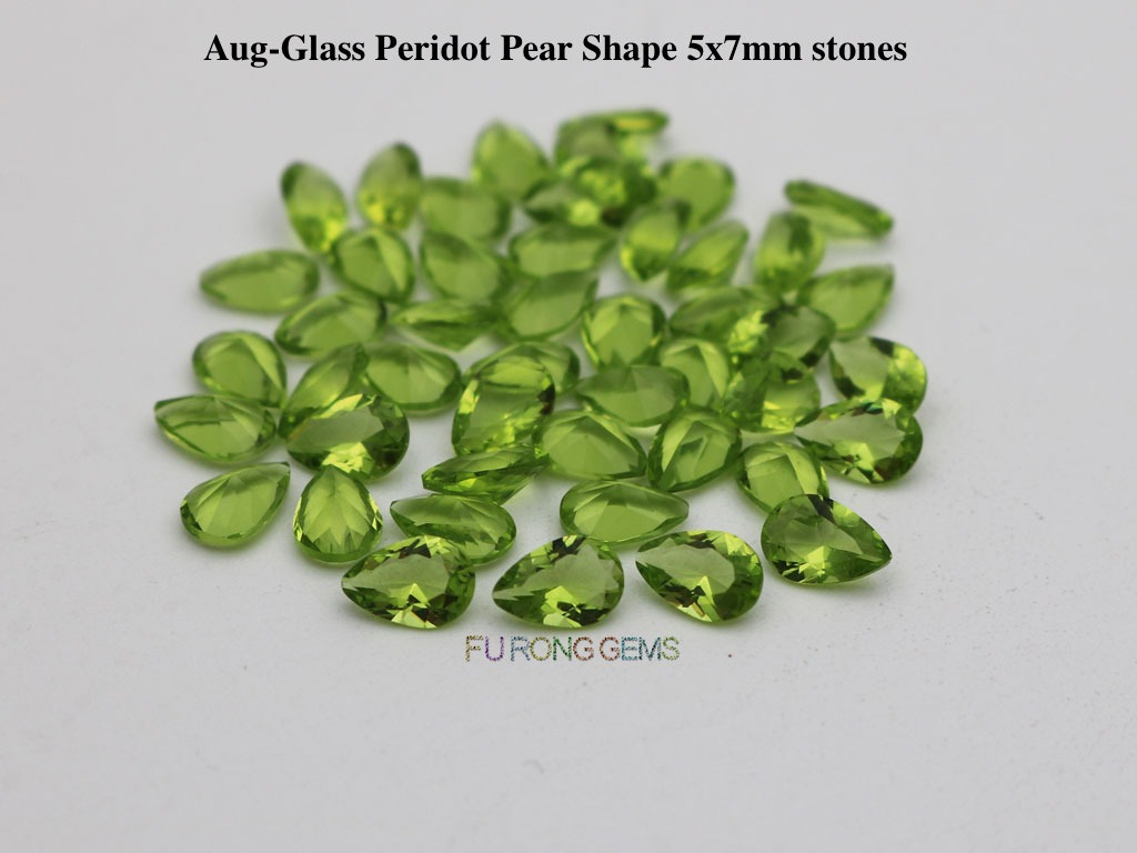 Glass-Peridot-pear-7x5mm-stones