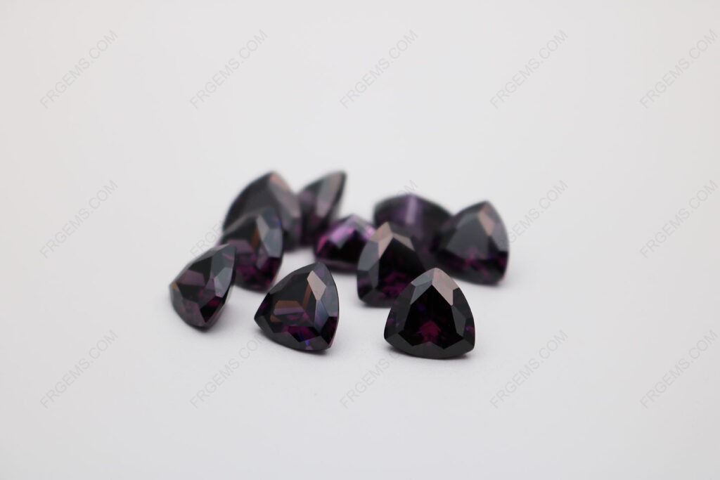 Cubic_Zirconia_Amethyst_Color_Dark_Shade_Trillion_Shape_Faceted_cut_12x12mm_stones_IMG_0402