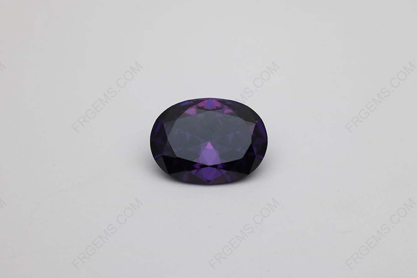 Cubic Zirconia Amethyst Color Oval Shape faceted cut 12x16mm stones CZ10 IMG_2362