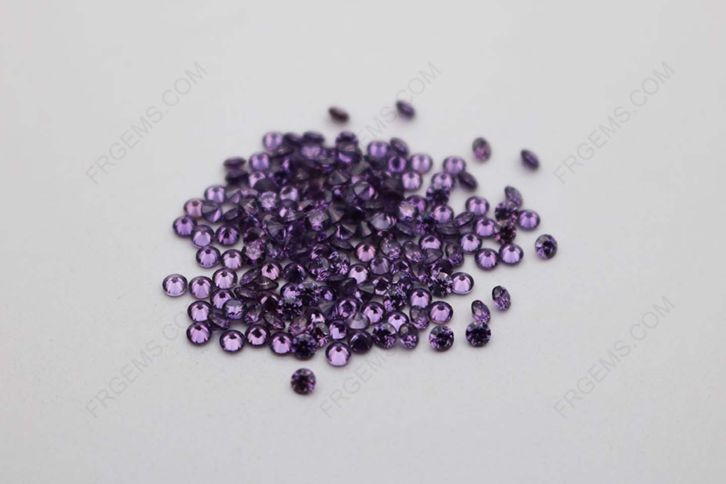 Cubic Zirconia Amethyst Color Round Shape faceted cut 2mm melee stones CZ10 IMG_1001