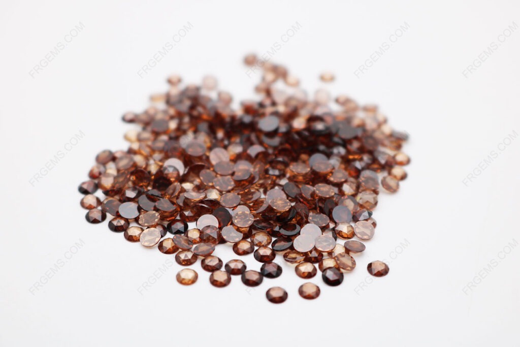 Cubic_Zirconia_Coffee_Brown_Round_Shape_Rose_Cut_Flat_Bottom_3mm_stones_IMG_1695