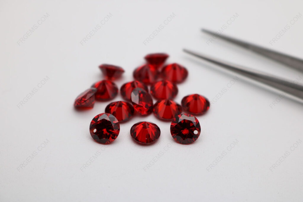 Cubic_Zirconia_Garnet_Red_Round_Faceted_Cut_with_drilled_hole_8mm_stones_IMG_1345