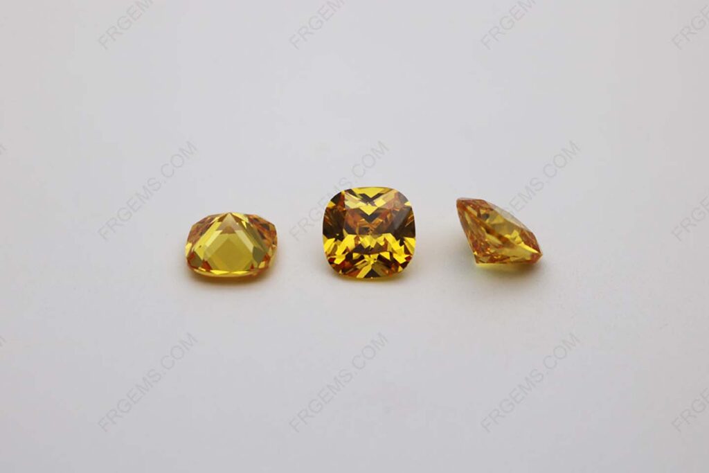 Cubic_Zirconia_Golden_Yellow_Cushion_Shape_faceted_diamond_Cut_9x9mm_stones_IMG_1137