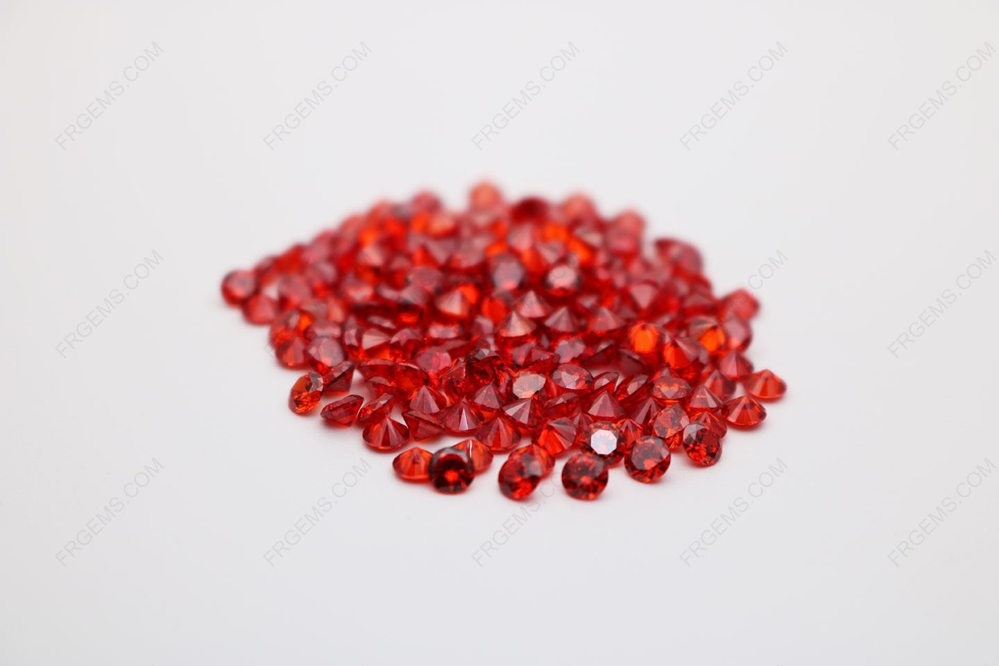 Cubic Zirconia Orange Dark Shade Round shape Diamond Faceted Cut 4mm stones CZ17 IMG_0346