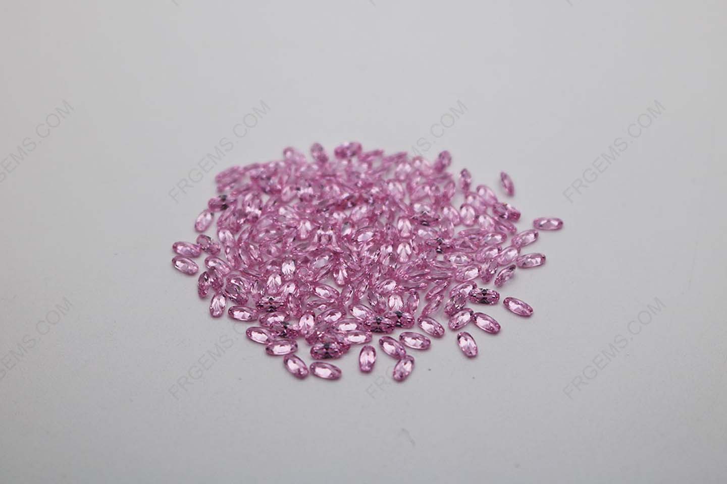 Cubic Zirconia Pink Oval Shape diamond faceted cut 4x2mm stones CZ03 IMG_1047