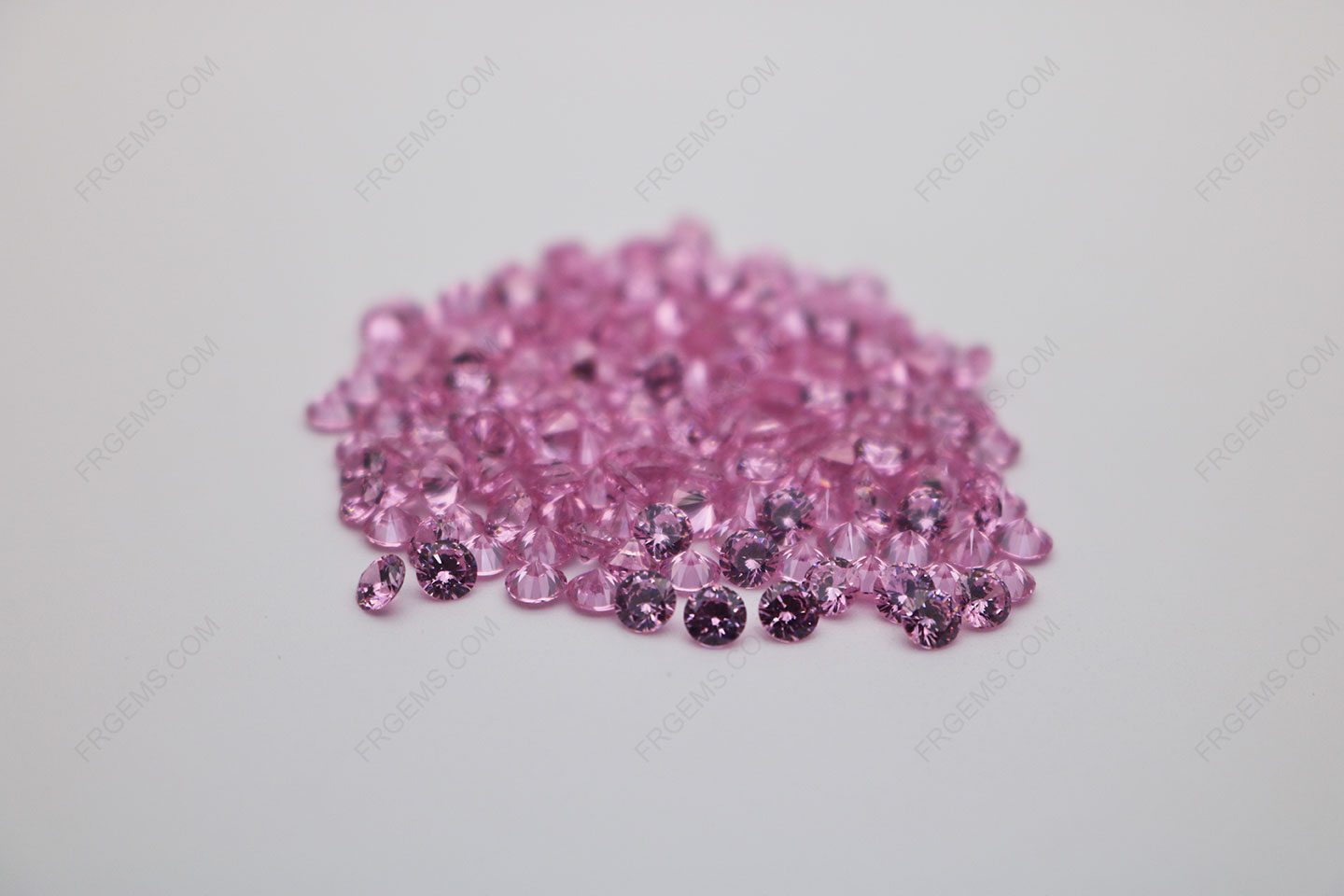 Cubic Zirconia Pink Round Shape diamond faceted cut 5mm stones CZ05 IMG_0344