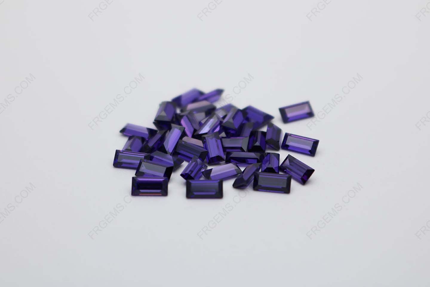 Cubic Zirconia Violet Baguette Step Cut 4x2mm stones CZ19 IMG_0630