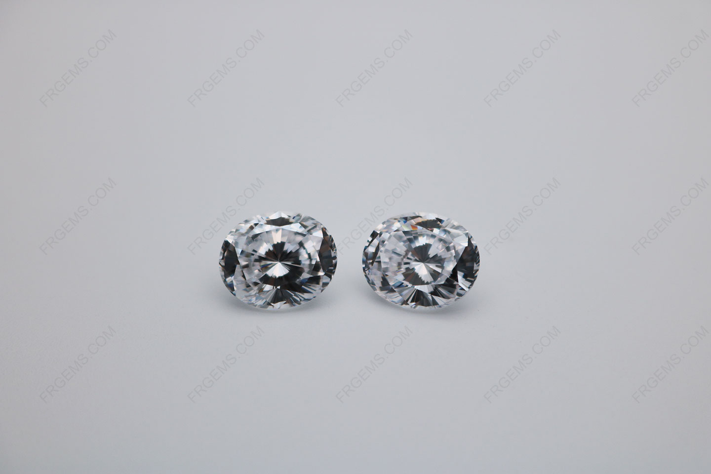 China Cubic Zirconia White Color 5A Best Quality Oval Shape Quadrillion Cut 10x8mm stones