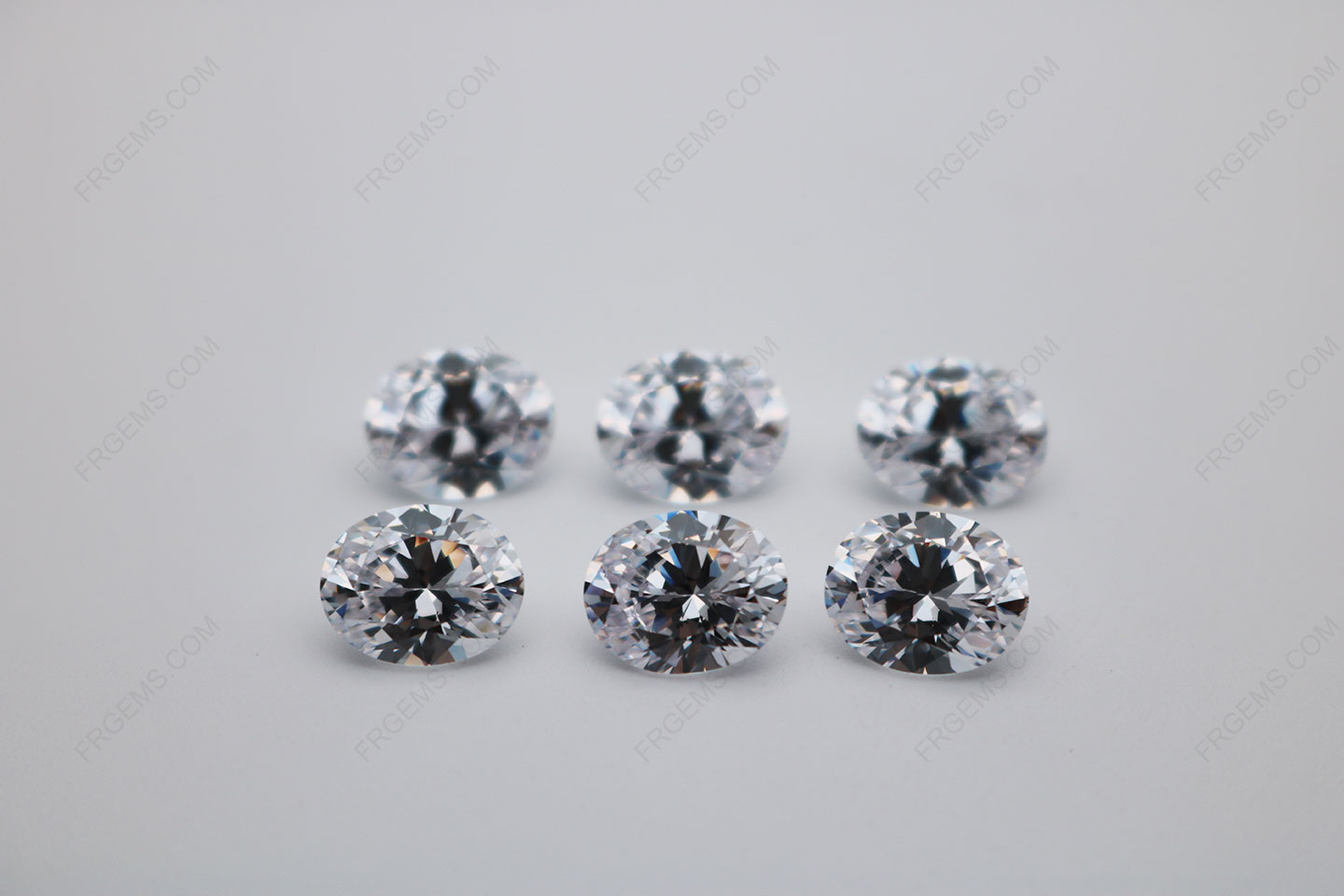 Cubic Zirconia White Color 5A Best Quality Oval Shape faceted Cut 10x8mm stones CZ01 IMG_0668