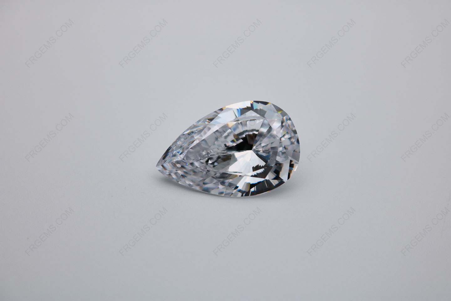 Cubic Zirconia White Color 5A Best Quality Pear Shape faceted Cut 15x10mm stones IMG_0565
