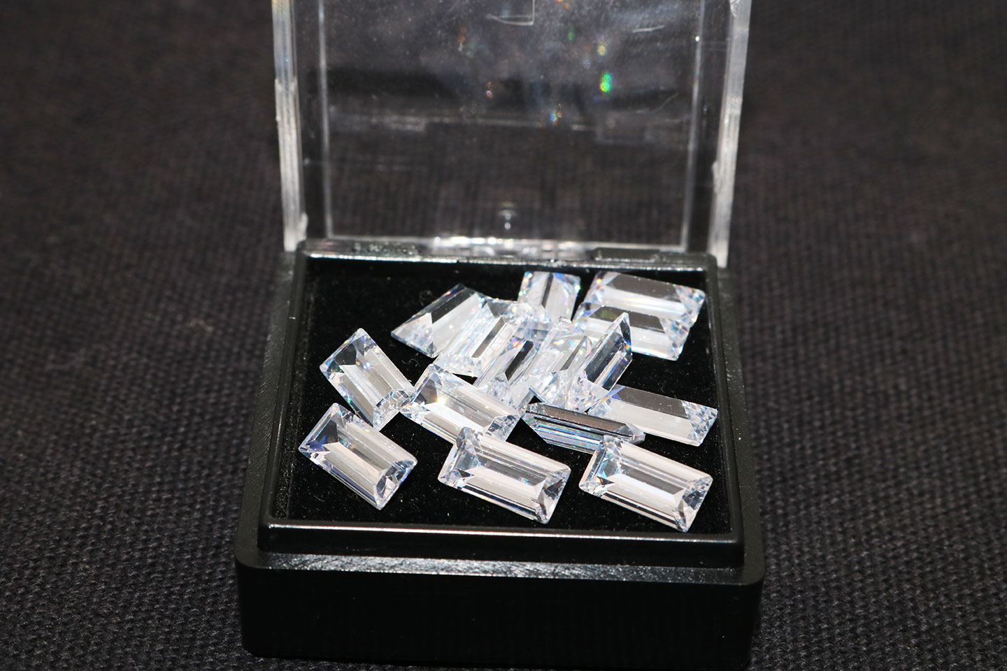 Cubic Zirconia White Color Rectangle Shape Step Cut 10x5mm stones IMG_3513