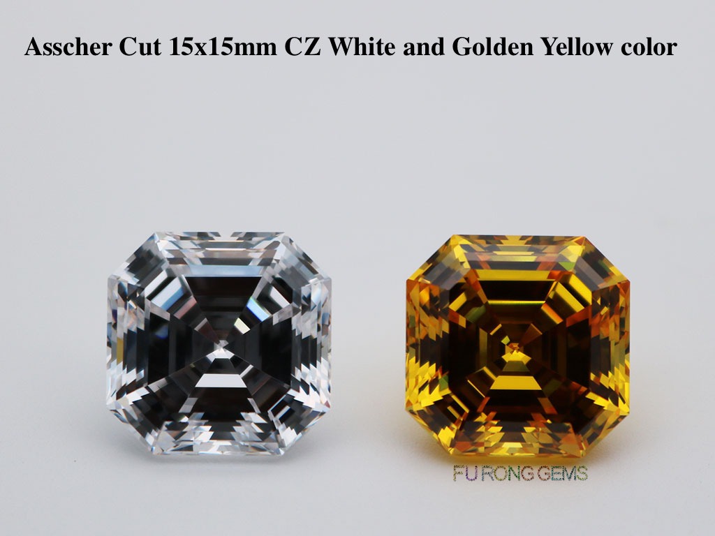 Loose-Cubic-Zirconia-White-Clear-Color-Asscher-Cut-5A-Best-quality-Gemstones