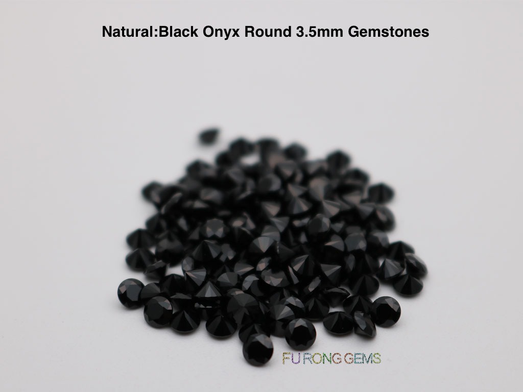 Natural-Black-Oynx-Round-3.50mm-Gemstones-China-manufacturer