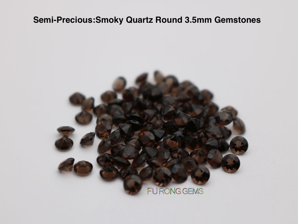 Natural-Smoky-Quartz-Round-3.50mm-Gemstones-China-Supplier