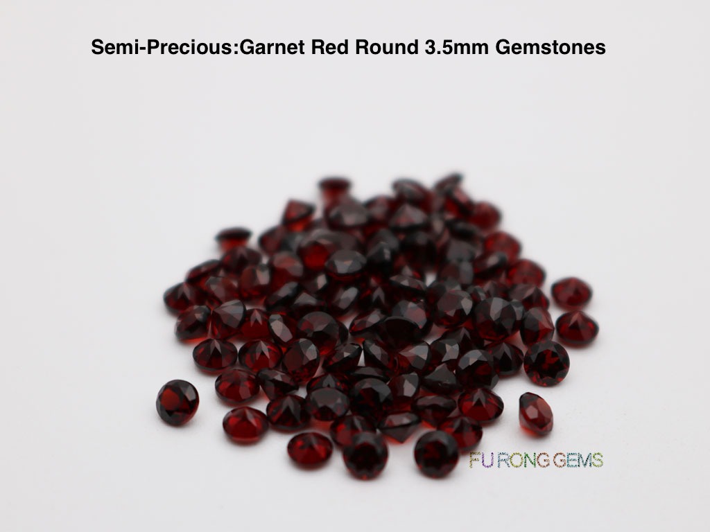 Semi-precious-Natural-Garnet-Red-Round-3.50mm-Gemstones-wholesale-China