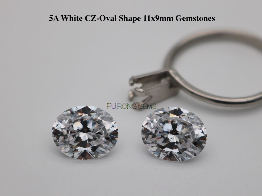 White-CZ-AAAAA-Best-quality-Oval-Shape-11x9mm-Gemstones-Supplier