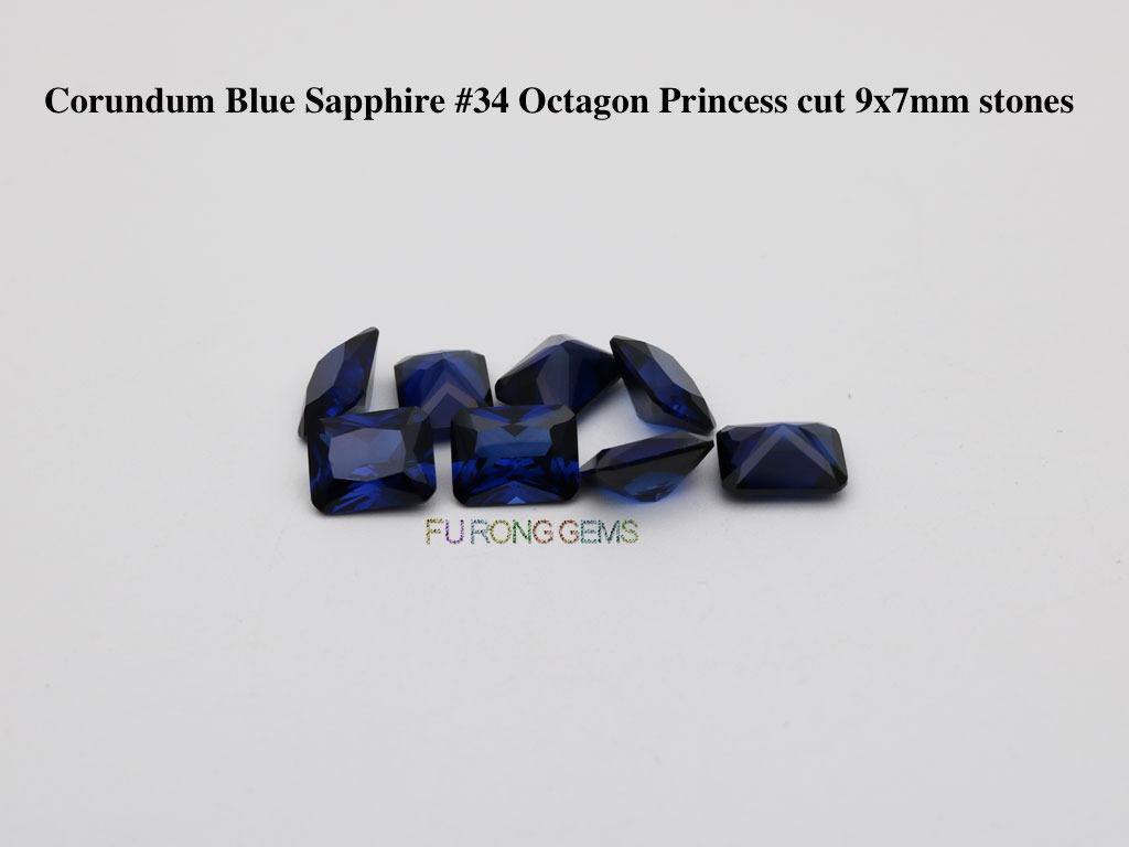Blue-Sapphire-#34-Corumdum-Octagon-princess-cut-9X7mm-stones