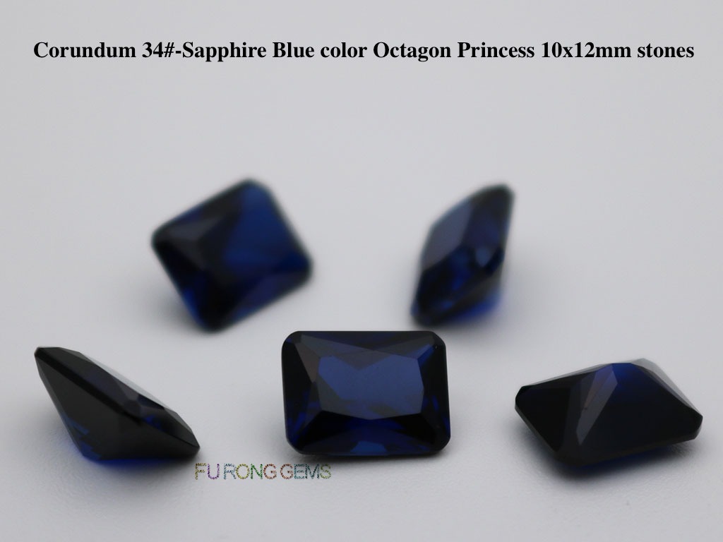 Created-Synthetic-Sapphire-Blue-Color-Octagon-12x10mm-Stones-suppliers