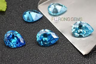 Pear-Shape-Aquamarine-Blue-Color-Cubic-Zirconia-Gemstones
