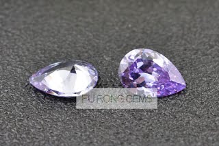 Pear-Shape-Lavender-Color-Cubic-Zirconia-Gemstones