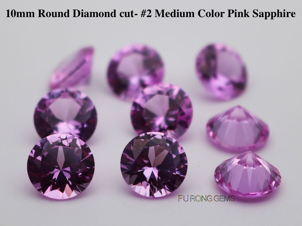Pink-sapphire-round-diamond-cut-10mm-gemstones-for-sale