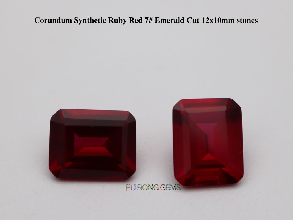 Ruby-7#-Red-Emerald-Cut-12x10mm-Stone-Wholesale