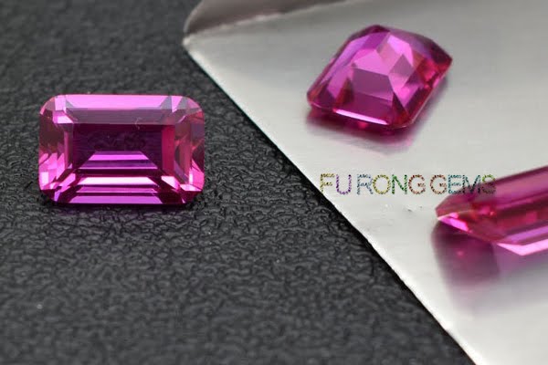 Synthetic-Pink-Sapphire-3-Emerald-Cut-Stones-China-Suppliers