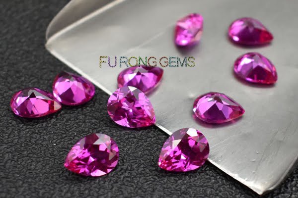 Synthetic-Pink-Sapphire-3-Pear-Shape-Gemstones-China-wholesale