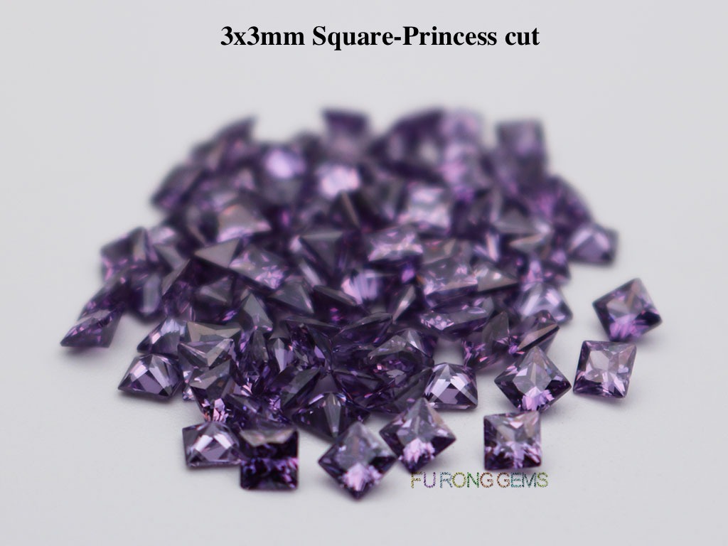 Amethyst-Cubic-Zirconia-Square-Princess-3x3mm-Gemstone-for-sale