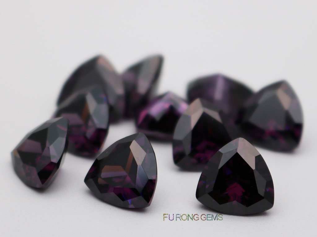 Amethyst-Loose-CZ-Trillion-Shape-10x10mm-Gemstone-for-sale