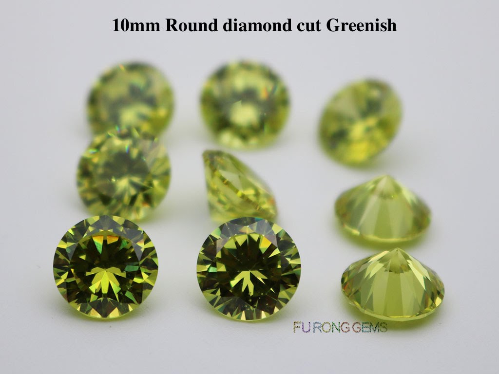 Buy Olive Green CZ Diamond AAA Stones, Round Faceted Cubic Zirconia Crystal  Diamond Loose Stones, Luxury Jewelry Making Stones 1mm 17mm Online in India  