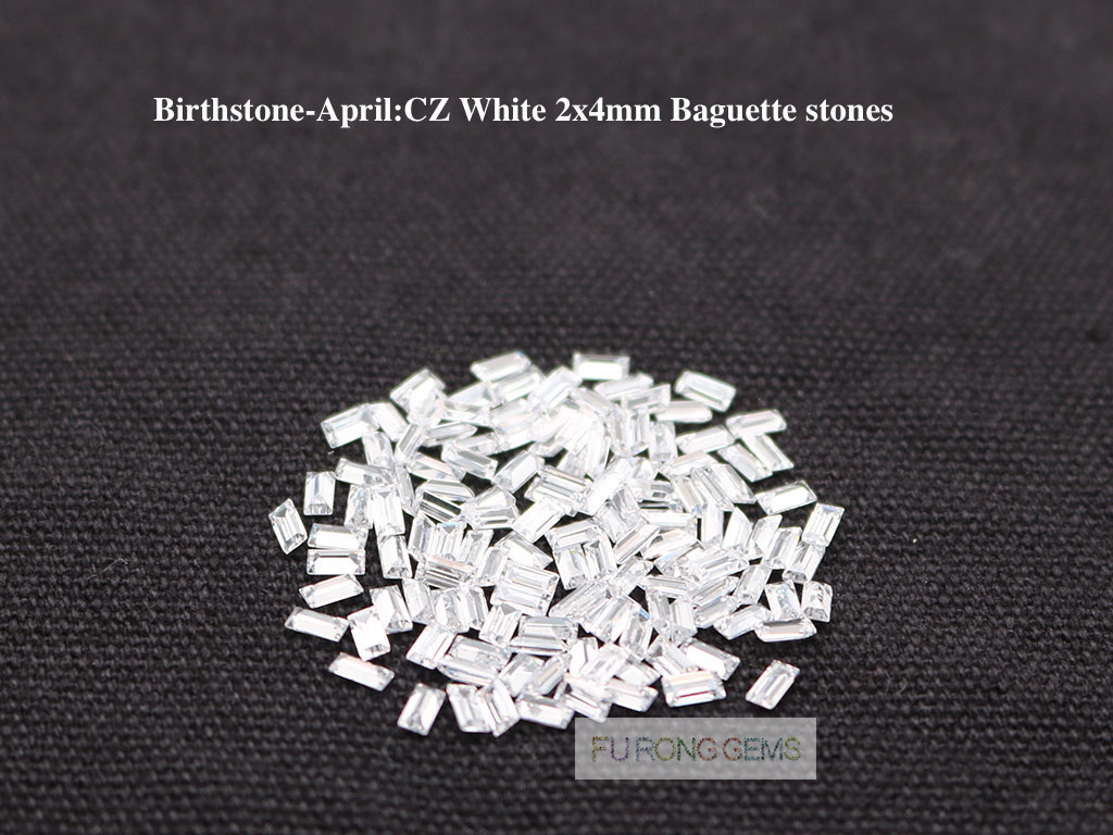 April-CZ-White-Birthstone-2x4mm-baguette-Stones