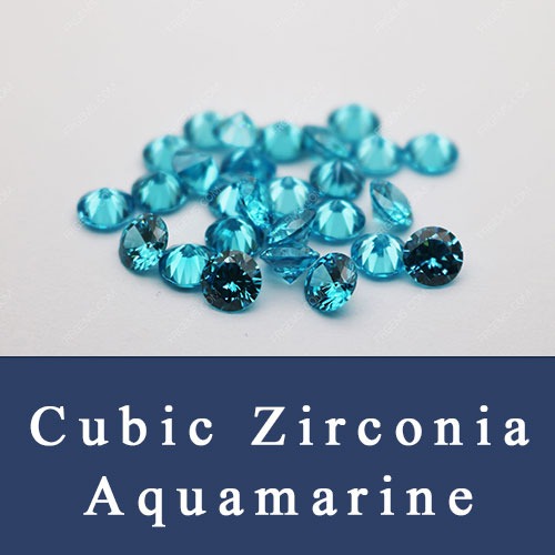 Cubic zirconia Aquamarine,Loose CZ Aqua Topaz Blue Color stones China Wholesale and Supplier