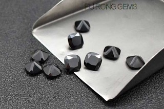 Black-Color-Cubic-Zirconia-Cushion-Shape-Gemstones